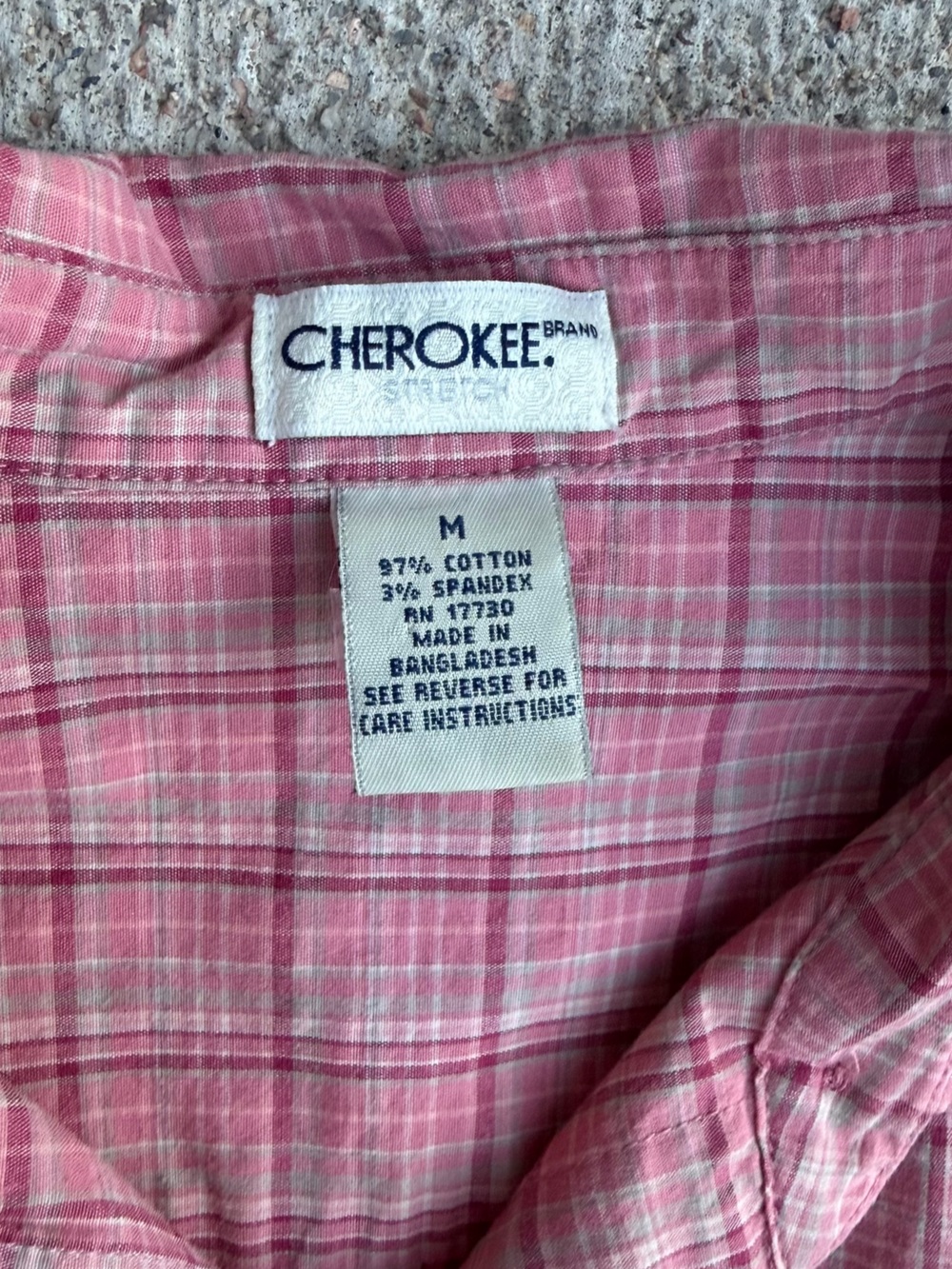 Vintage 90s Cherokee Pink Plaid Sleeveless Button Front Shirt Dress Size M - Picture 4 of 14